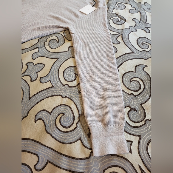 SOLD!!! $175 Onia Waffle Knit Cotton Cashmere Sweater Men’s Sz M Light Grey. - Picture 10 of 11